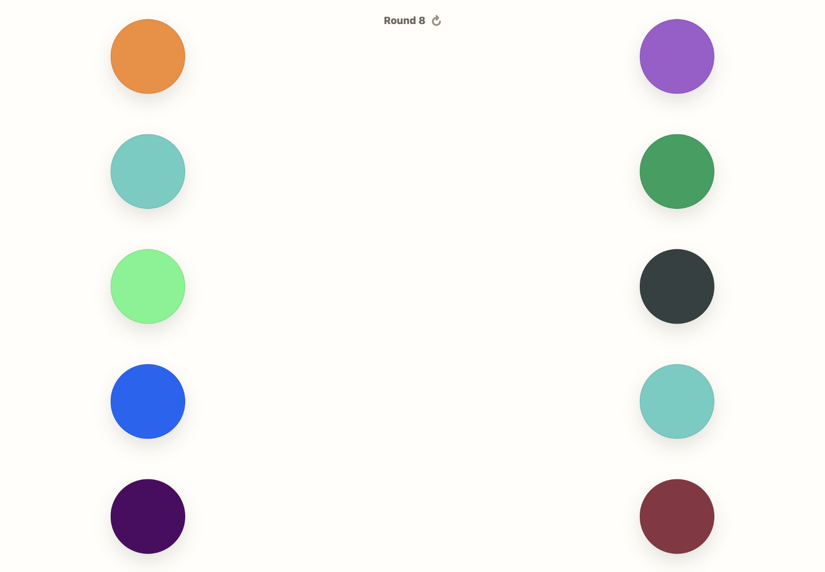 colour pairs screenshot